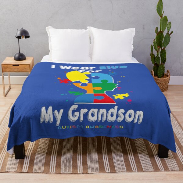 Item preview, I Wear Blue For My Grandson Autism Awareness designed and sold by MqHStore.