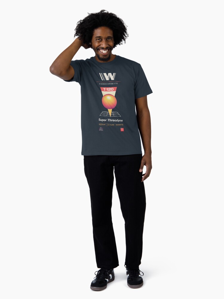 Thumbnail 3 of 4, Premium T-Shirt, Retro Blank VHS WWW designed and sold by ckirknielsen.