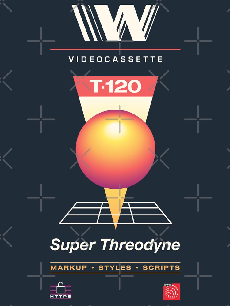 Thumbnail 4 of 4, Premium T-Shirt, Retro Blank VHS WWW designed and sold by ckirknielsen.
