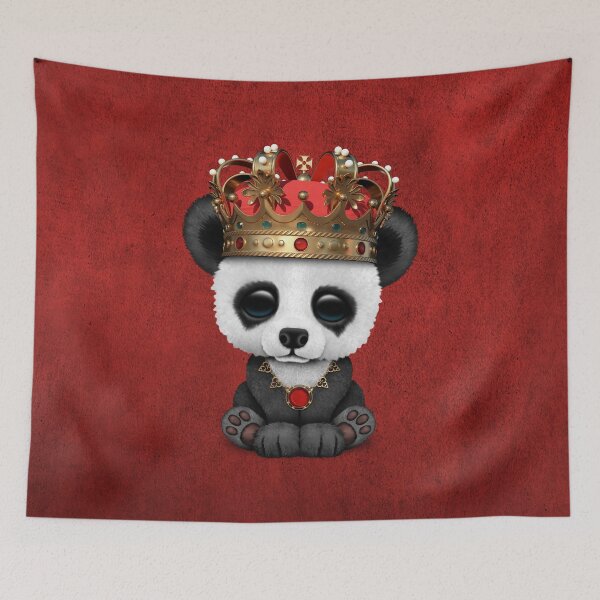 Item preview, Cute Royal Panda Bear Wearing Crown  designed and sold by JeffBartels.