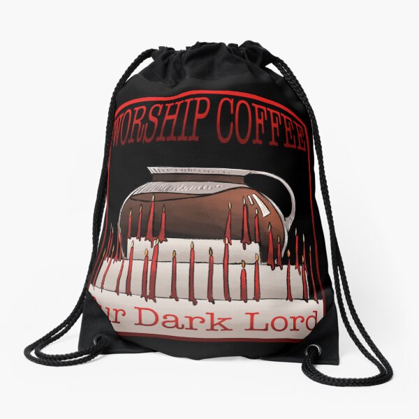 Worship Coffee Drawstring Bag