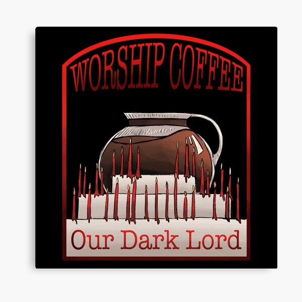 Worship Coffee Canvas Print
