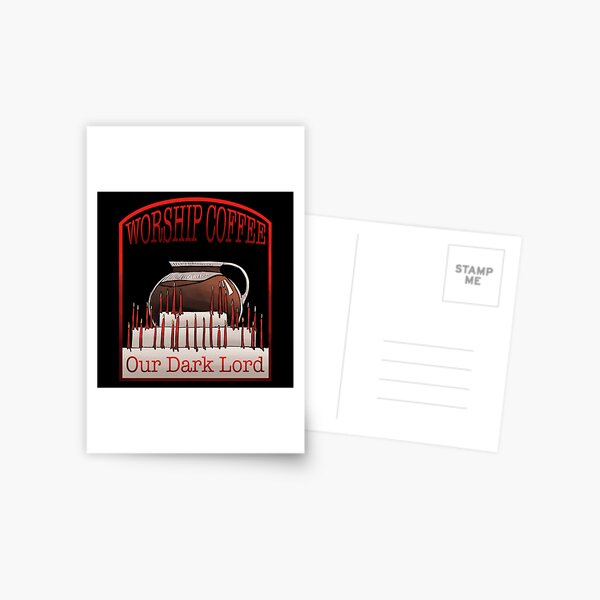 Worship Coffee Postcard
