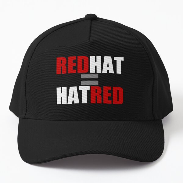 Vista previa del artículo con la obra «Sombrero rojo (sombrero MAGA) = odio», diseñado y vendido por PromoteProgress.