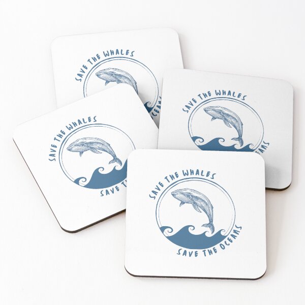 Item preview, Save The Whales Save The Oceans blue designed and sold by EsraaBaniOdeh.