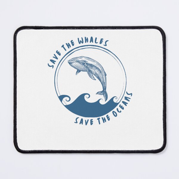 Item preview, Save The Whales Save The Oceans blue designed and sold by EsraaBaniOdeh.