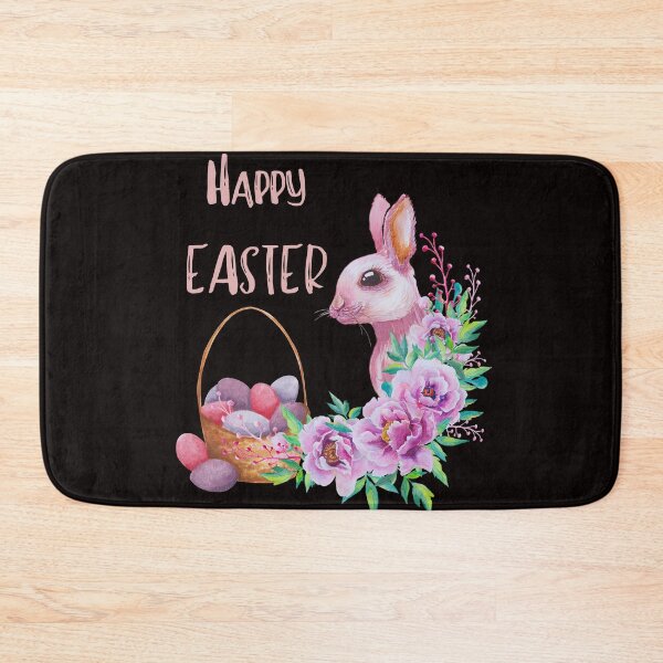 Item preview, HAPPY EASTER BUNNY EGGS IN BASKET designed and sold by Affyboss6.