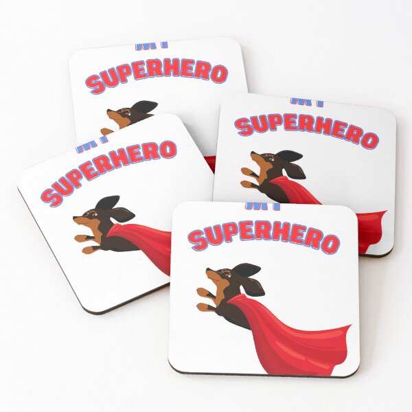 Item preview, Superhero Dachshund designed and sold by HugYourself.