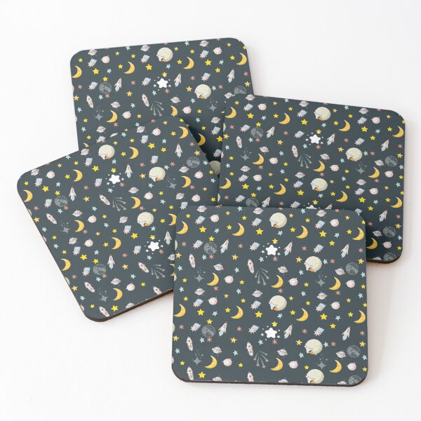 Item preview, Cute And Creative Rockets Stars Moon Pattern designed and sold by viper1986.