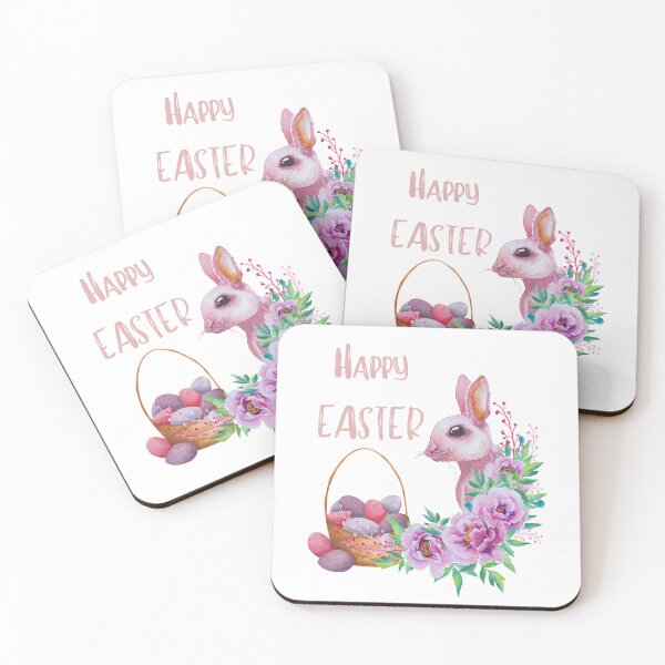 Item preview,  HAPPY EASTER BUNNY EGGS IN BASKET designed and sold by Affyboss6.