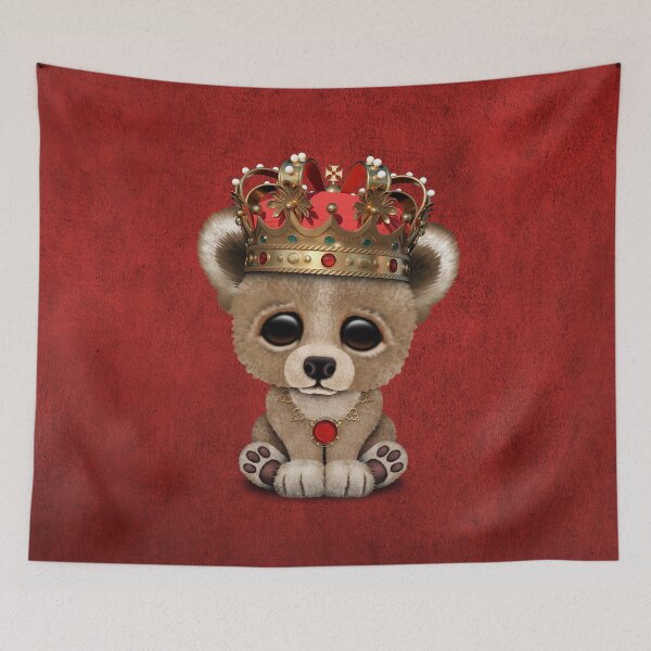 Item preview, Cute Royal Bear Wearing Crown  designed and sold by JeffBartels.