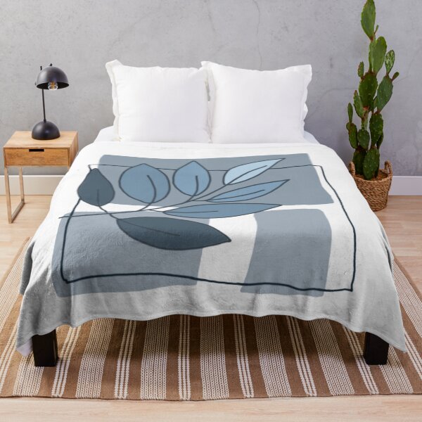 Item preview, Blue colour palette leaves design designed and sold by Sanaura.