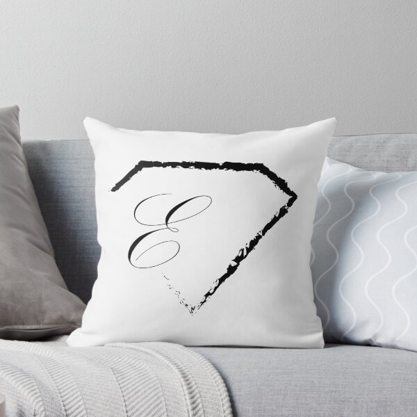 Item preview, E letter monogram initial diamond designed and sold by mixtape80.