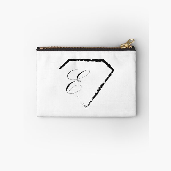 Item preview, E letter monogram initial diamond designed and sold by mixtape80.