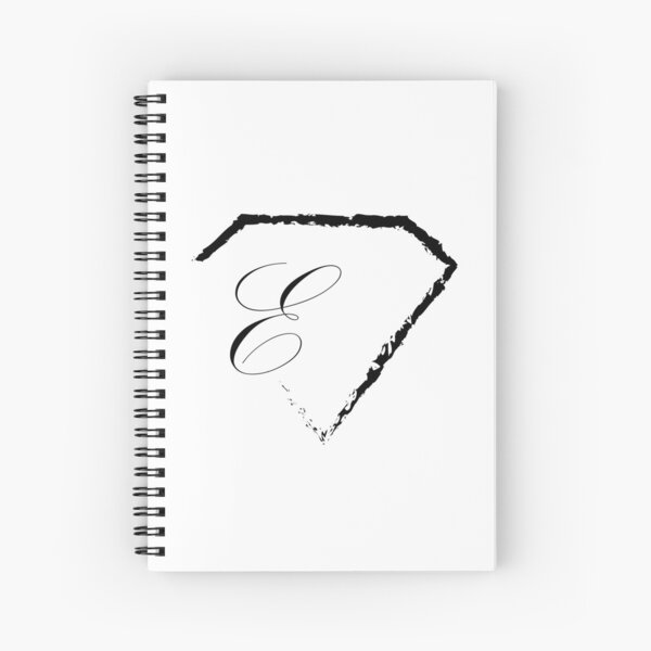 Item preview, E letter monogram initial diamond designed and sold by mixtape80.