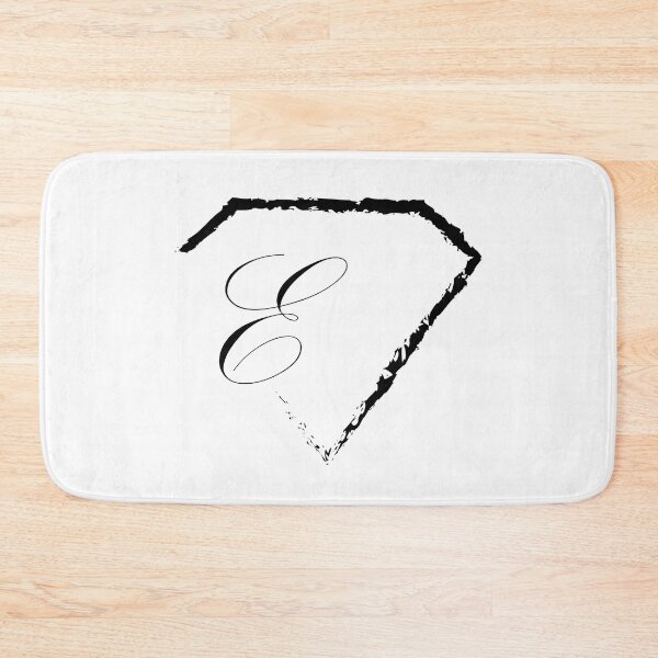 Item preview, E letter monogram initial diamond designed and sold by mixtape80.