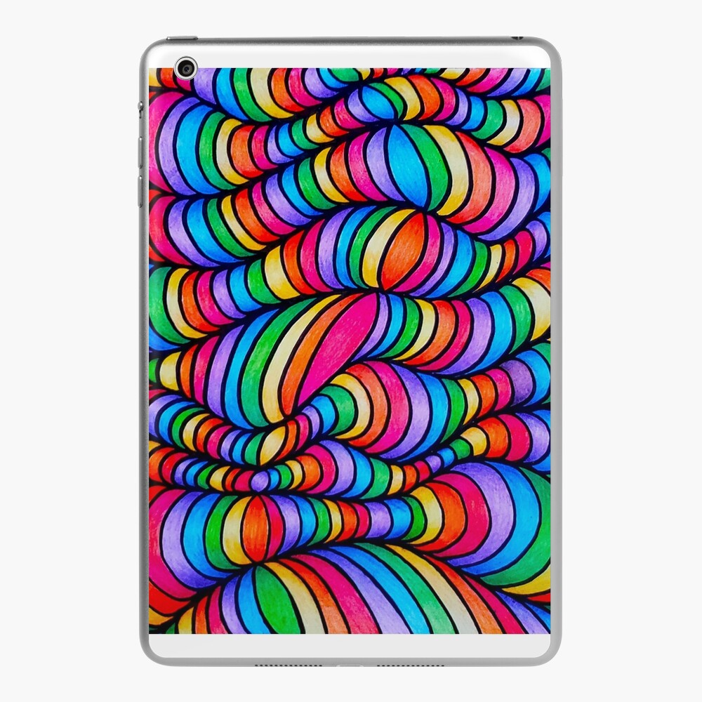 Abstract Rainbow Line Drawing | Poster