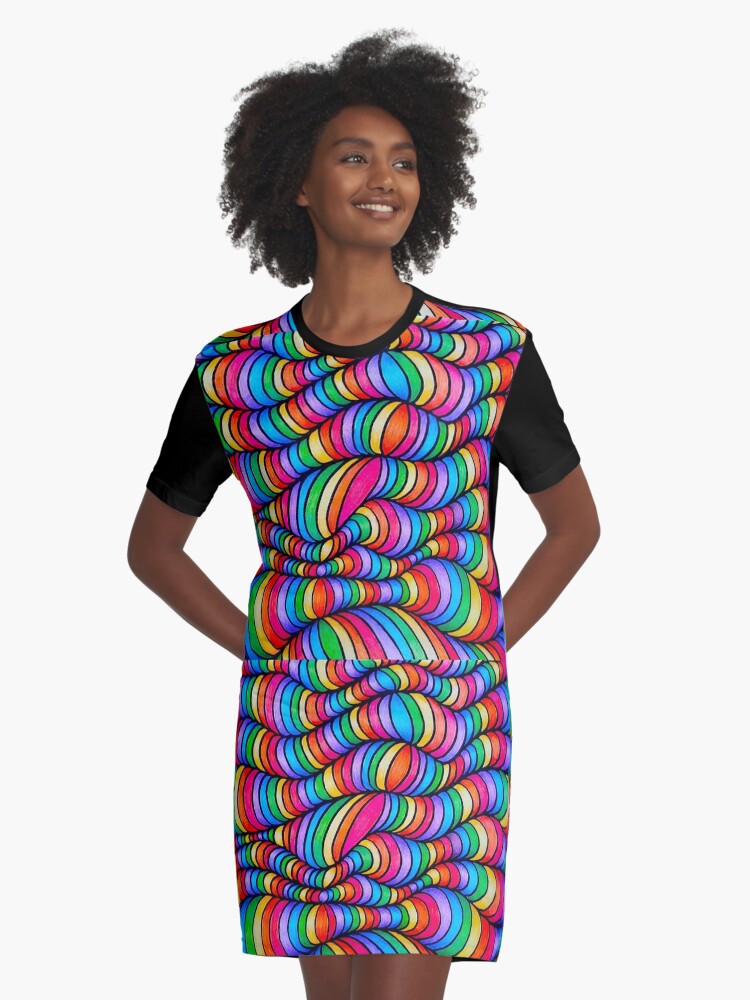 Rainbow best sale tshirt dress