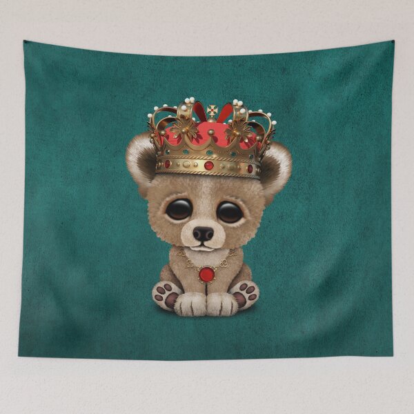 Item preview, Royal Bear Wearing Crown Blue designed and sold by JeffBartels.