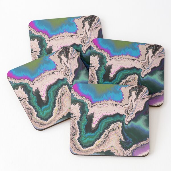 Item preview, Deep emerald trippy abstract designed and sold by Quoppidou.