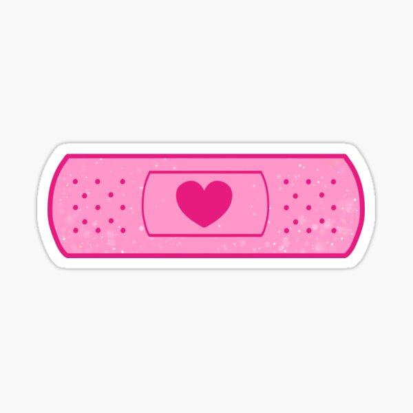 Colorful Bandaid - Pink Sticker