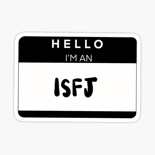 ISFJ Boy/girl B/W 4x6 Thermal Sticker Kawaii 