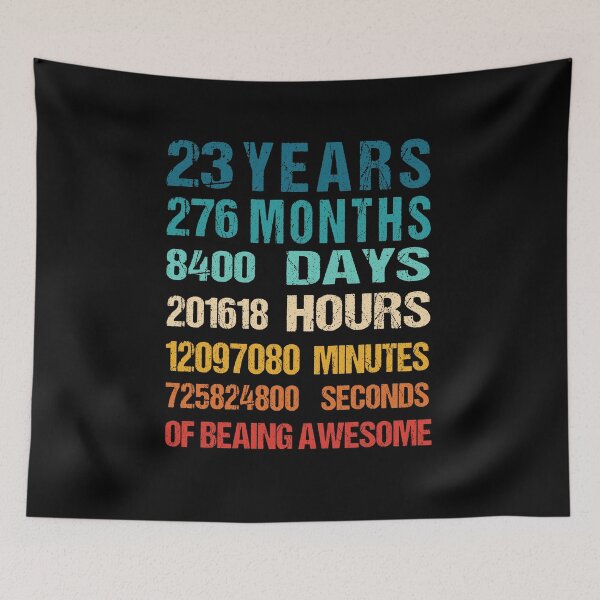 Item preview, 23rd Birthday Boy and Girl, Kids Youth Shirt 23 Years Old Being Awesome T-Shirt, Gift for birthday party designed and sold by Tidasse ⭐⭐⭐⭐⭐.