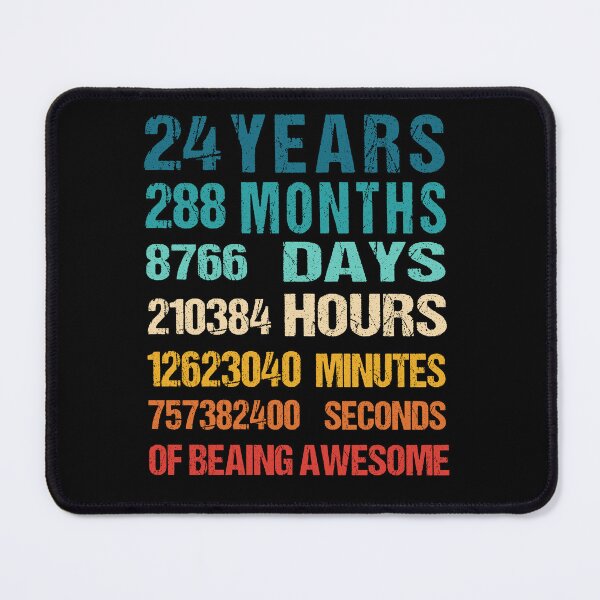 Item preview, 24th Birthday Dad and Mom Shirt 24 Years Old Being Awesome T-Shirt, Gift for birthday party designed and sold by Tidasse ⭐⭐⭐⭐⭐.