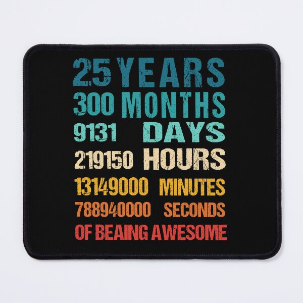 Item preview, 25th Birthday Dad and Mom Shirt 25 Years Old Being Awesome T-Shirt, Gift for birthday party designed and sold by Tidasse ⭐⭐⭐⭐⭐.