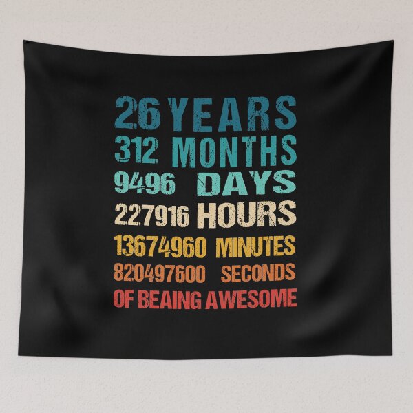 Item preview, 26th Birthday Dad and Mom Shirt 29 Years Old Being Awesome T-Shirt, Gift for birthday party designed and sold by Tidasse ⭐⭐⭐⭐⭐.