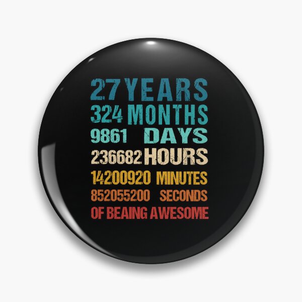Item preview, 27th 45th  Birthday Dad and Mom Shirt 27 Years Old Being Awesome T-Shirt, Gift for birthday party designed and sold by Tidasse ⭐⭐⭐⭐⭐.