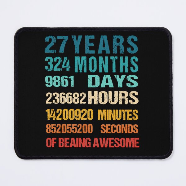 Item preview, 27th 45th  Birthday Dad and Mom Shirt 27 Years Old Being Awesome T-Shirt, Gift for birthday party designed and sold by Tidasse ⭐⭐⭐⭐⭐.