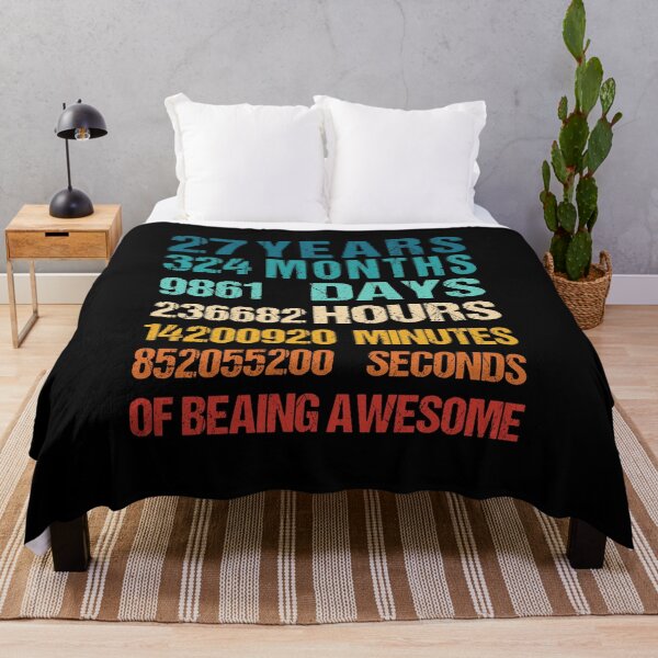 Item preview, 27th 45th Birthday Dad and Mom Shirt 27 Years Old Being Awesome T-Shirt, Gift for birthday party designed and sold by Tidasse ⭐⭐⭐⭐⭐.