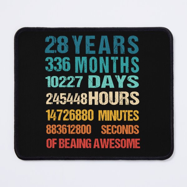 Item preview, 28th 45th  Birthday Dad and Mom Shirt 28 Years Old Being Awesome T-Shirt, Gift for birthday party designed and sold by Tidasse ⭐⭐⭐⭐⭐.