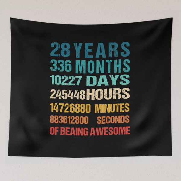 Item preview, 28th 45th  Birthday Dad and Mom Shirt 28 Years Old Being Awesome T-Shirt, Gift for birthday party designed and sold by Tidasse ⭐⭐⭐⭐⭐.