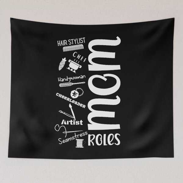 Item preview, Mom Roles - White Text designed and sold by SilkenDove.