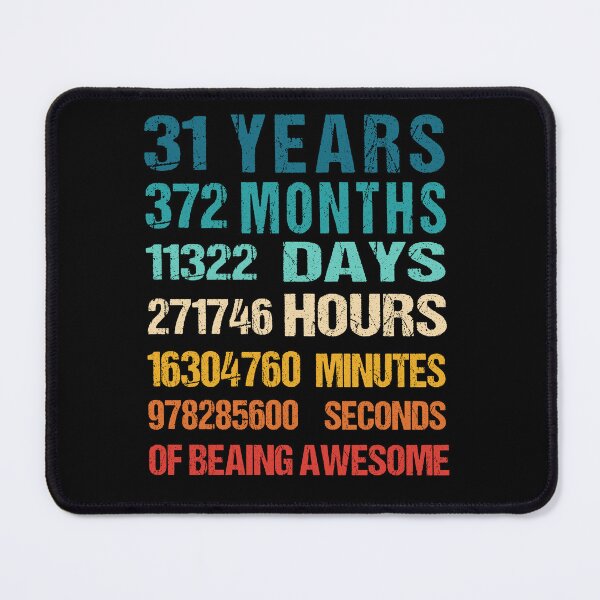 Item preview, 31st Birthday Dad and Mom Shirt 31 Years Old Being Awesome T-Shirt, Gift for birthday party designed and sold by Tidasse ⭐⭐⭐⭐⭐.