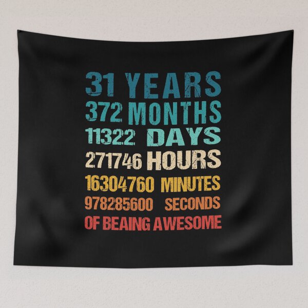 Item preview, 31st  Birthday Dad and Mom Shirt 31 Years Old Being Awesome T-Shirt, Gift for birthday party designed and sold by Tidasse ⭐⭐⭐⭐⭐.