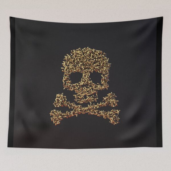 Item preview, Skull made of bullets. Protest message against the Russian attack against Ukraine. designed and sold by paulo silveira.