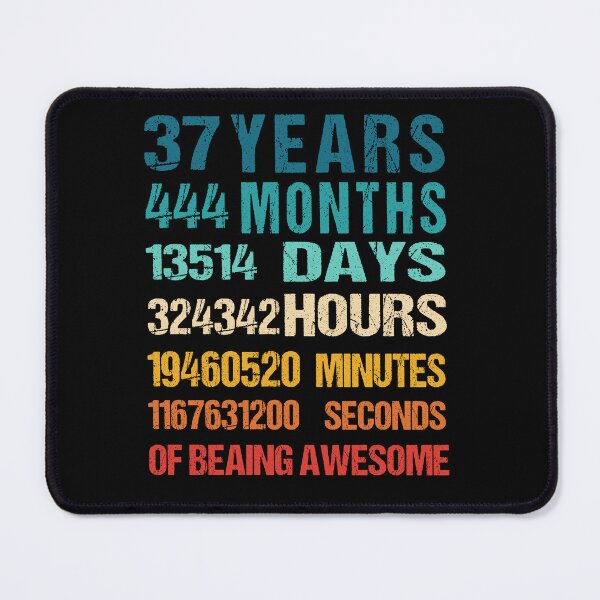 Item preview, 37th Birthday Dad and Mom Shirt 37 Years Old Being Awesome T-Shirt, Gift for birthday party designed and sold by Tidasse ⭐⭐⭐⭐⭐.
