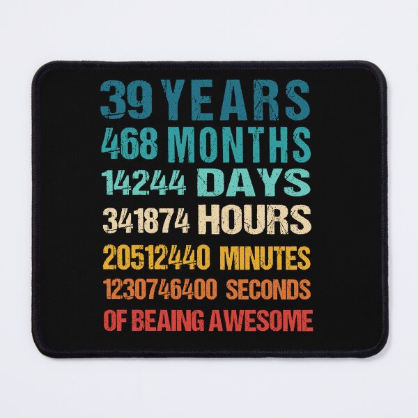 Item preview, 39th Birthday Dad and Mom Shirt 49 Years Old Being Awesome T-Shirt, Gift for birthday party designed and sold by Tidasse ⭐⭐⭐⭐⭐.