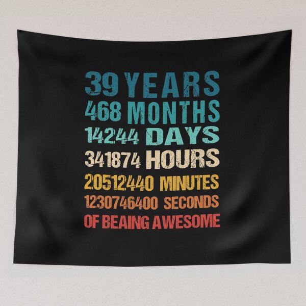 Item preview, 39th Birthday Dad and Mom Shirt 49 Years Old Being Awesome T-Shirt, Gift for birthday party designed and sold by Tidasse ⭐⭐⭐⭐⭐.