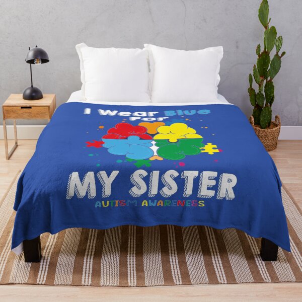 Artikelvorschau, Ich trage Blau für mein Schwester-Autismus-Bewusstsein entworfen und verkauft von MqHStore.