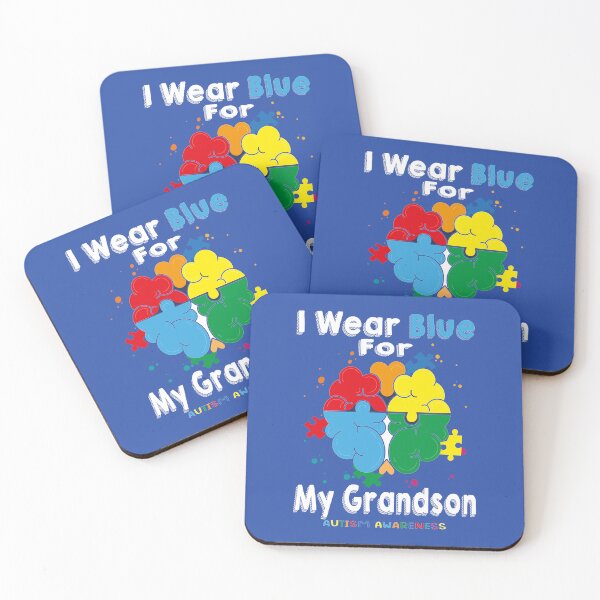Item preview, I Wear Blue For My Grandson Autism Awareness designed and sold by MqHStore.