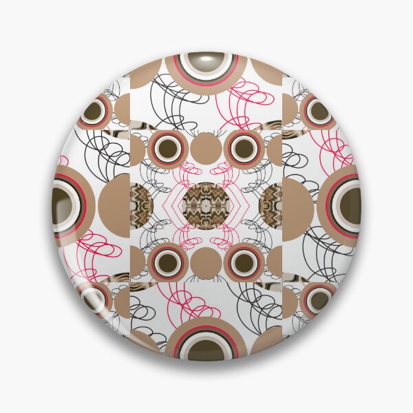 Item preview, Repeating Graphic Pattern | Natural Colors Modern Design | Seamless Pattern | "Inner Circles" designed and sold by The Bubble 1307.