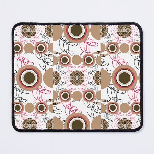 Item preview, Repeating Graphic Pattern | Natural Colors Modern Design | Seamless Pattern | "Inner Circles" designed and sold by The Bubble 1307.