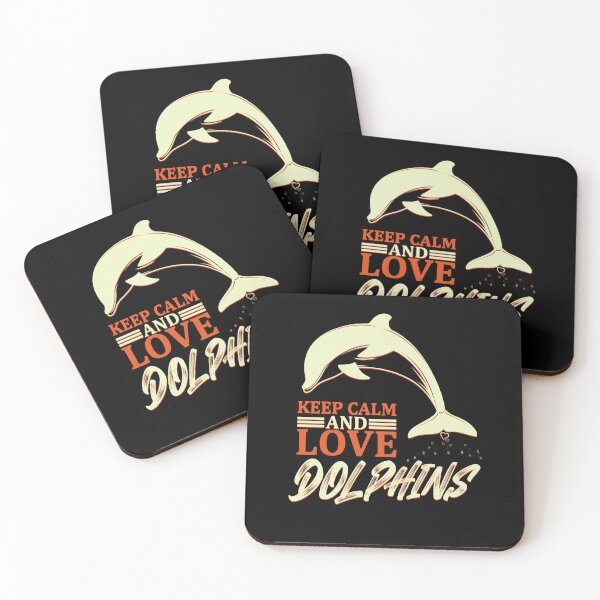 Item preview, Keep calm and love dolphins  designed and sold by TipTopTapo.