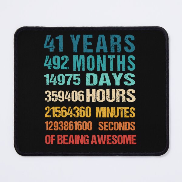 Item preview, 41st Birthday Dad and Mom Shirt 41 Years Old Being Awesome T-Shirt, Gift for birthday party designed and sold by Tidasse ⭐⭐⭐⭐⭐.