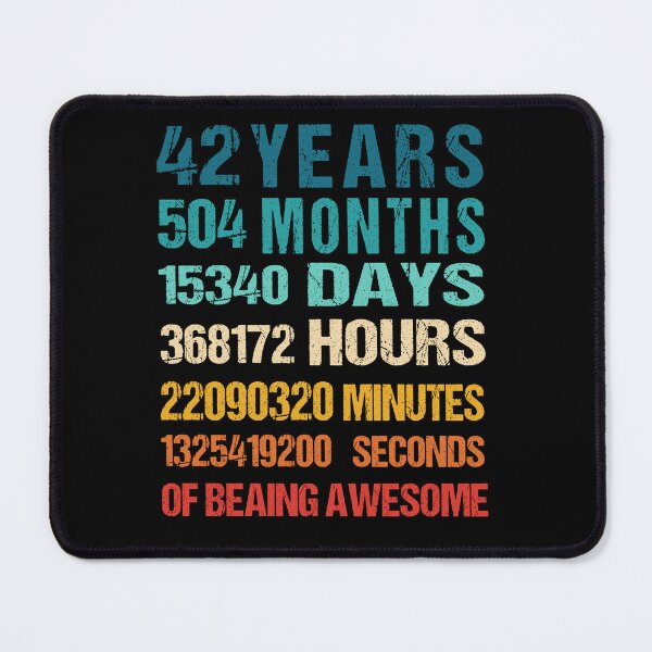 Item preview, 42nd Birthday Dad and Mom Shirt 42 Years Old Being Awesome T-Shirt, Gift for birthday party designed and sold by Tidasse ⭐⭐⭐⭐⭐.