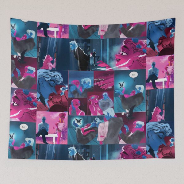 Item preview, Lore Olympus Persephone and Hades Collage Webtoon Art designed and sold by stareve.